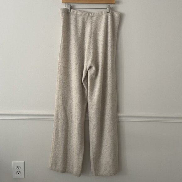 Frontgate 100% Mongolian Cashmere Bomber Lounge Set Size L/XL Ivory Quiet Luxury - Picture 10 of 16